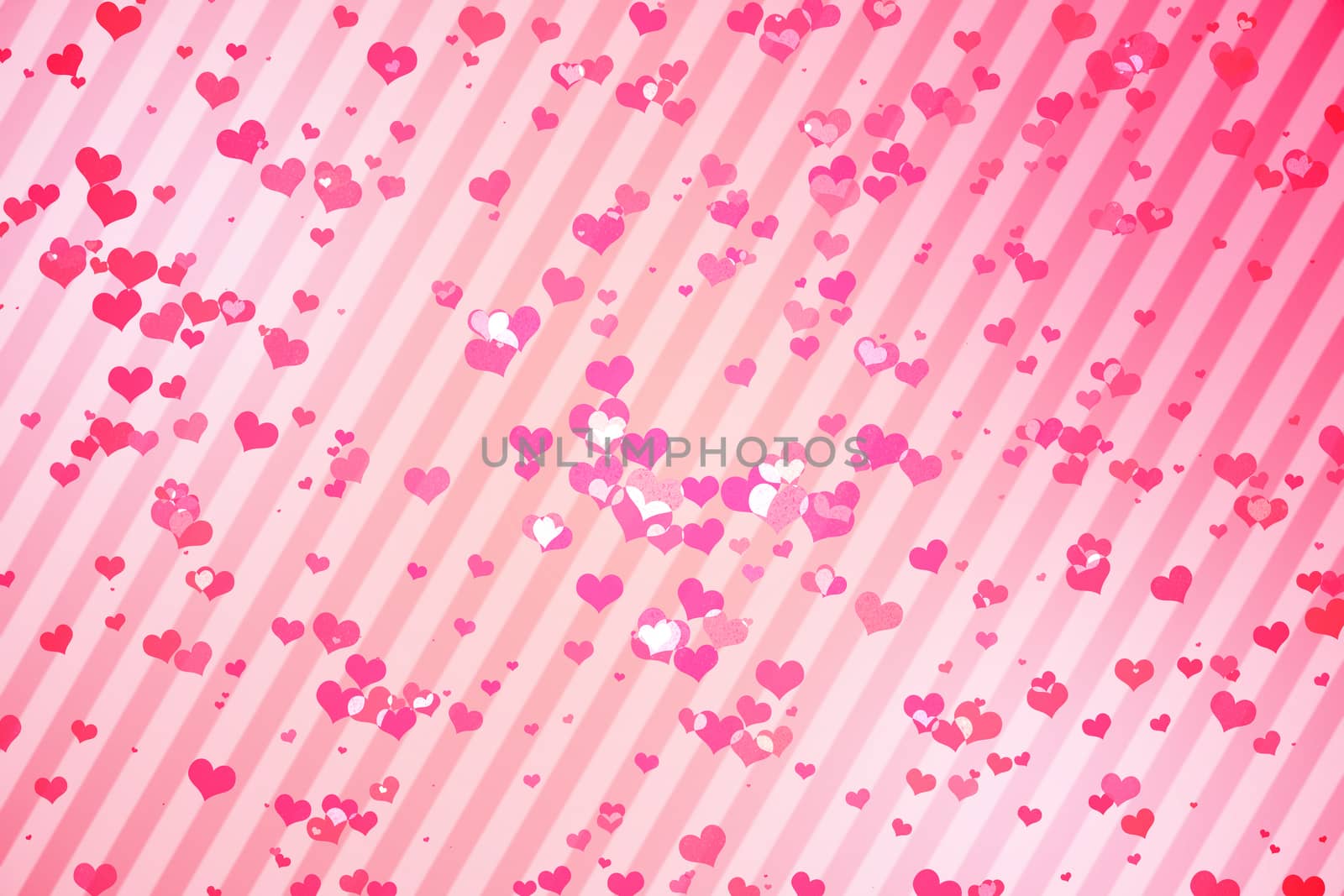 Digitally generated girly heart design in pink