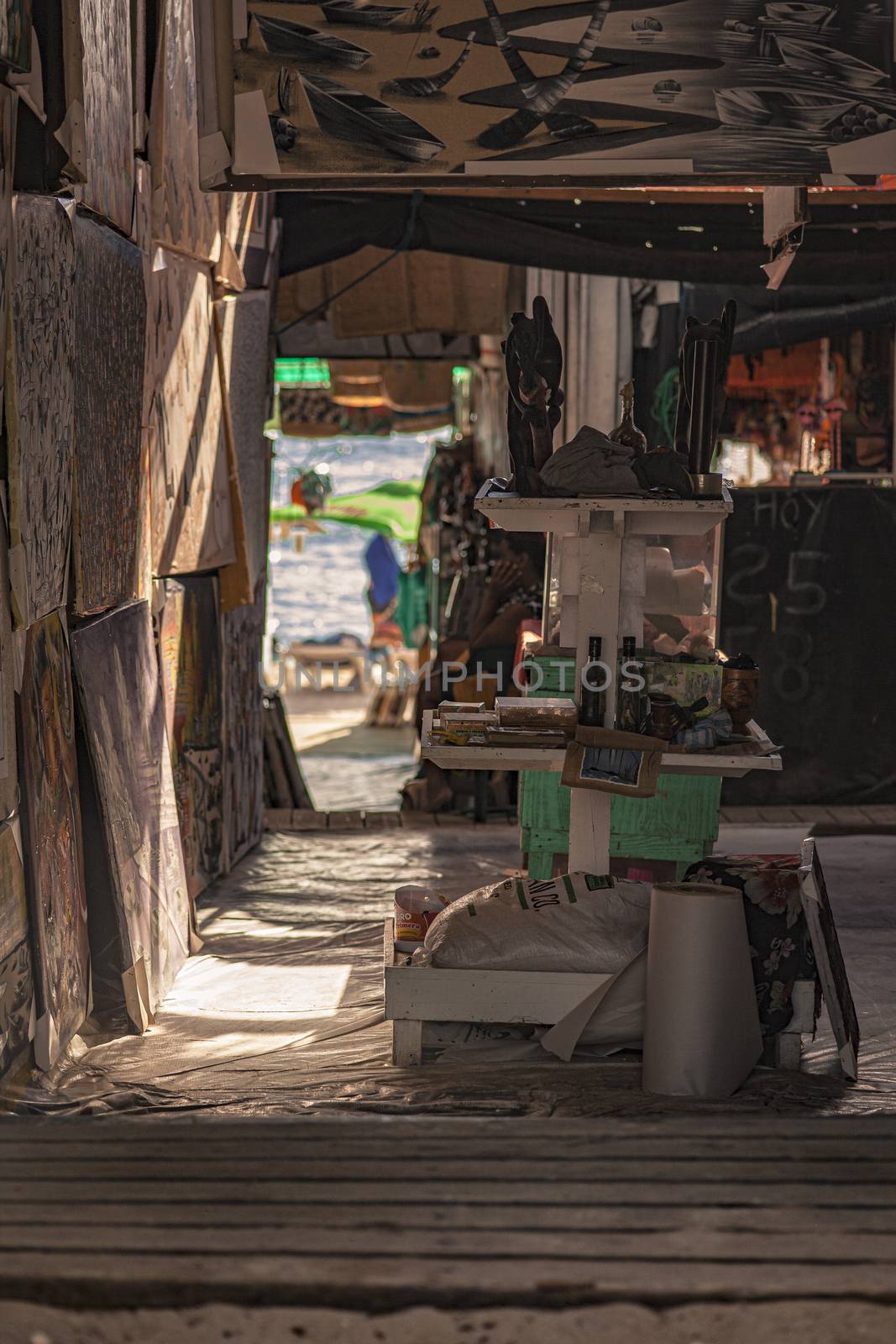 Souvenir shop on the Dominicus beach 2 by pippocarlot