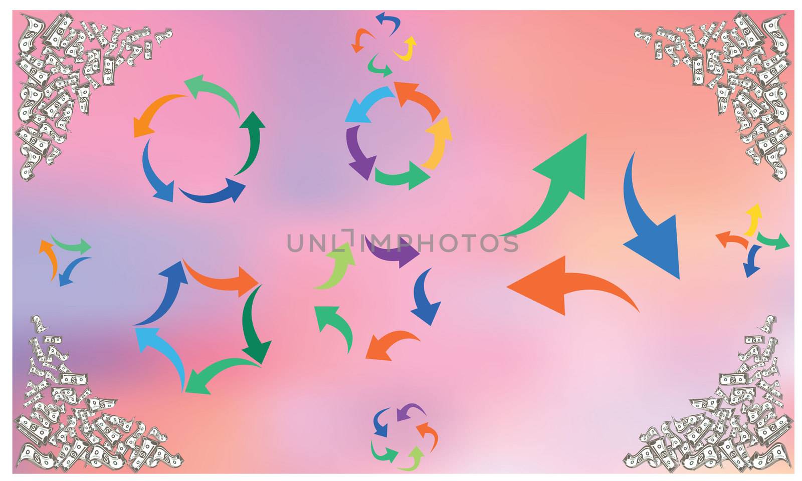 arrow design abstract background by aanavcreationsplus