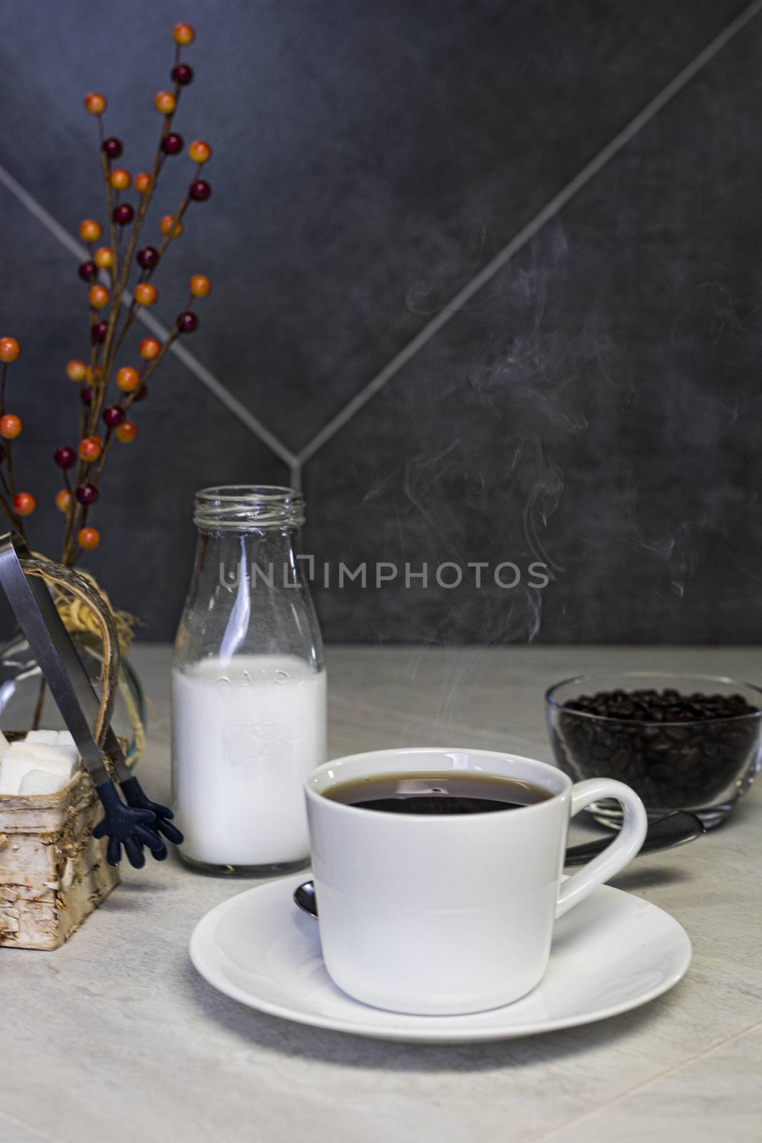 Hot Coffee on the Counter by CharlieFloyd