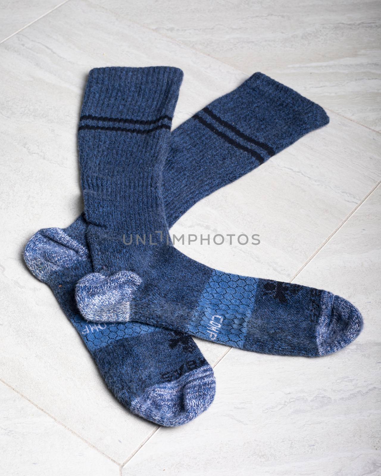 Bombas blue compression socks by CharlieFloyd