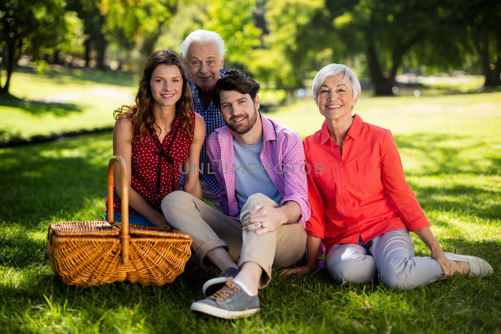 Happy family enjoying in park by Wavebreakmedia