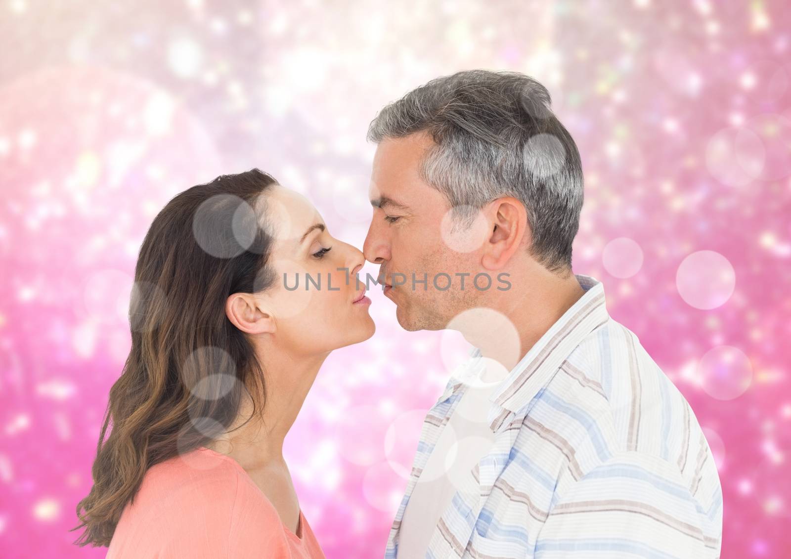 Romantic couple rubbing nose by Wavebreakmedia
