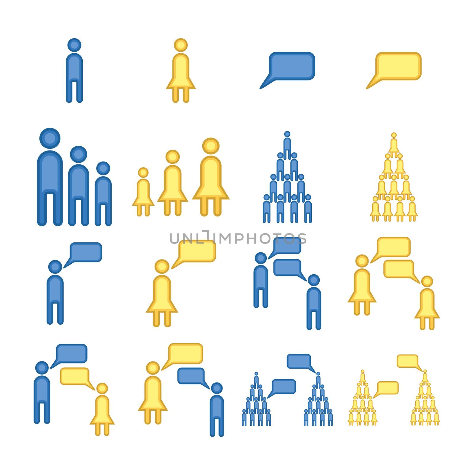Vector image of human communication by Wavebreakmedia