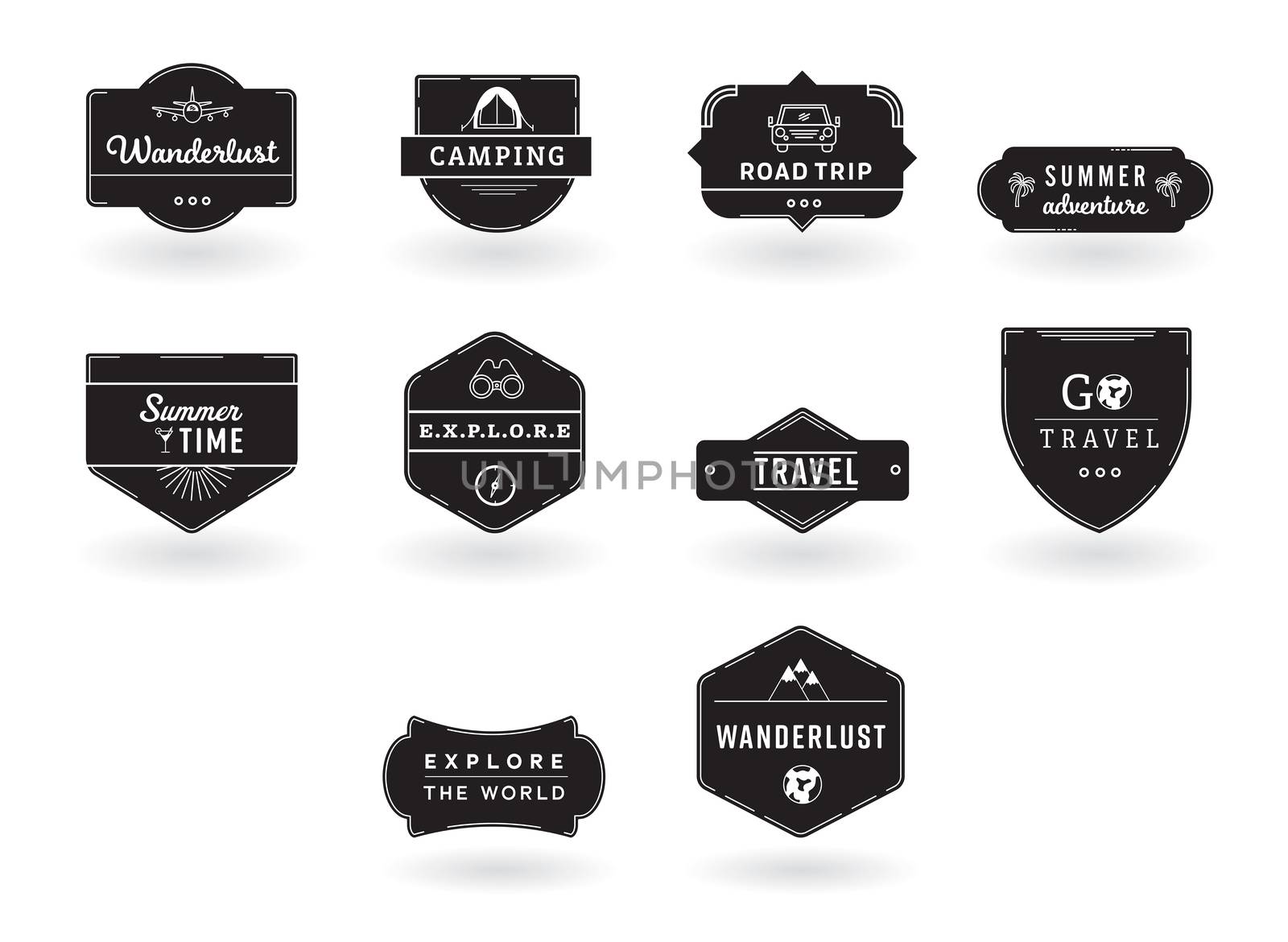 Vector icon set for summer vacation by Wavebreakmedia