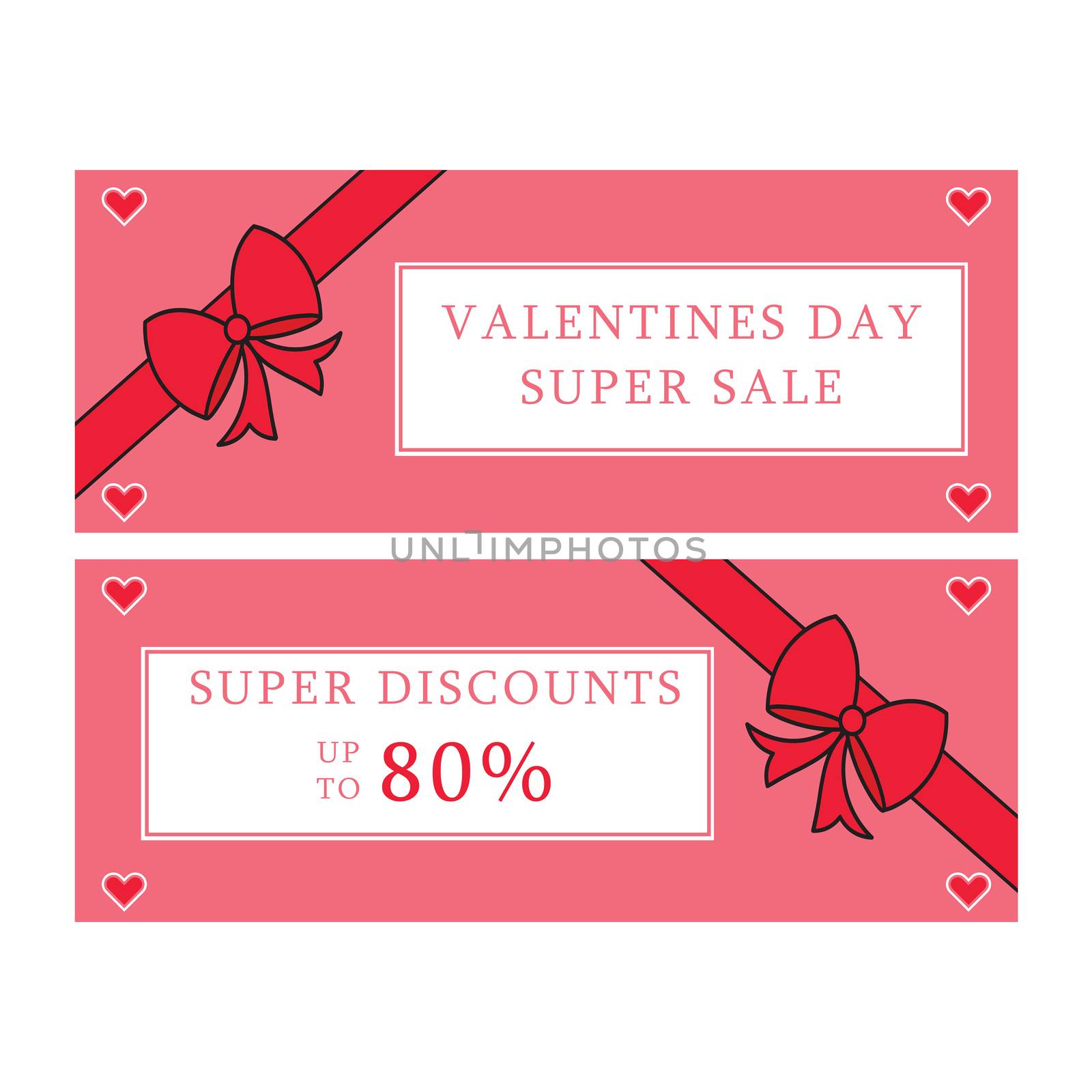 Vector icon of valentine day greeting cards with heart for sale against white background
