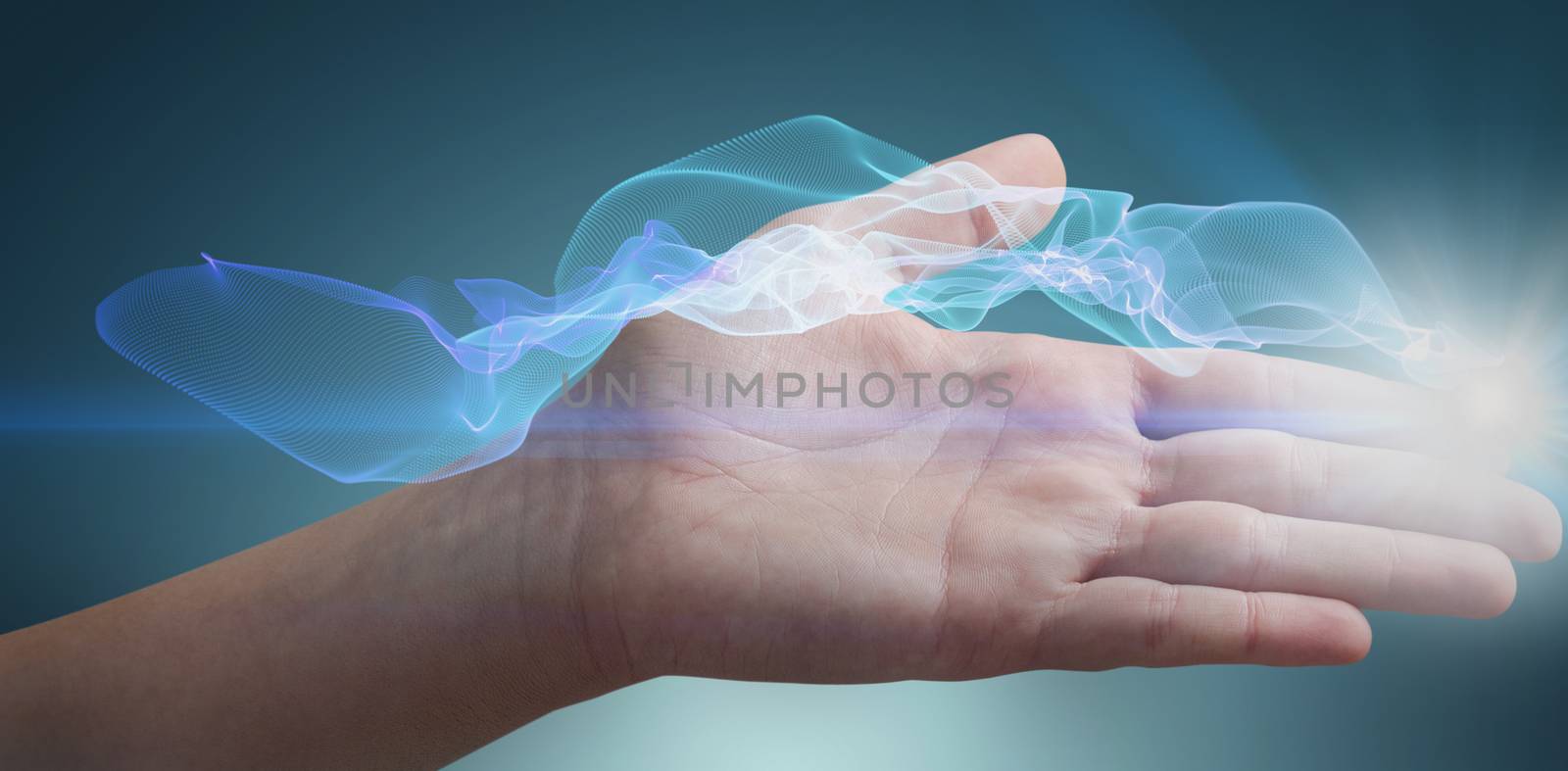 Composite image of close-up of cropped woman hand by Wavebreakmedia