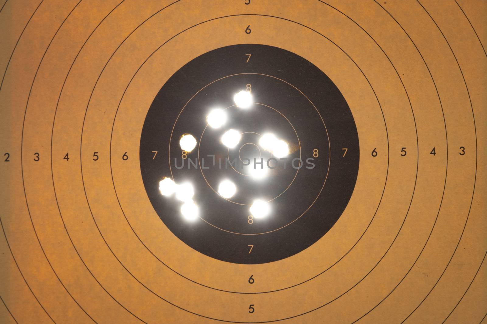 Close up of a shooting target by conceptualmotion