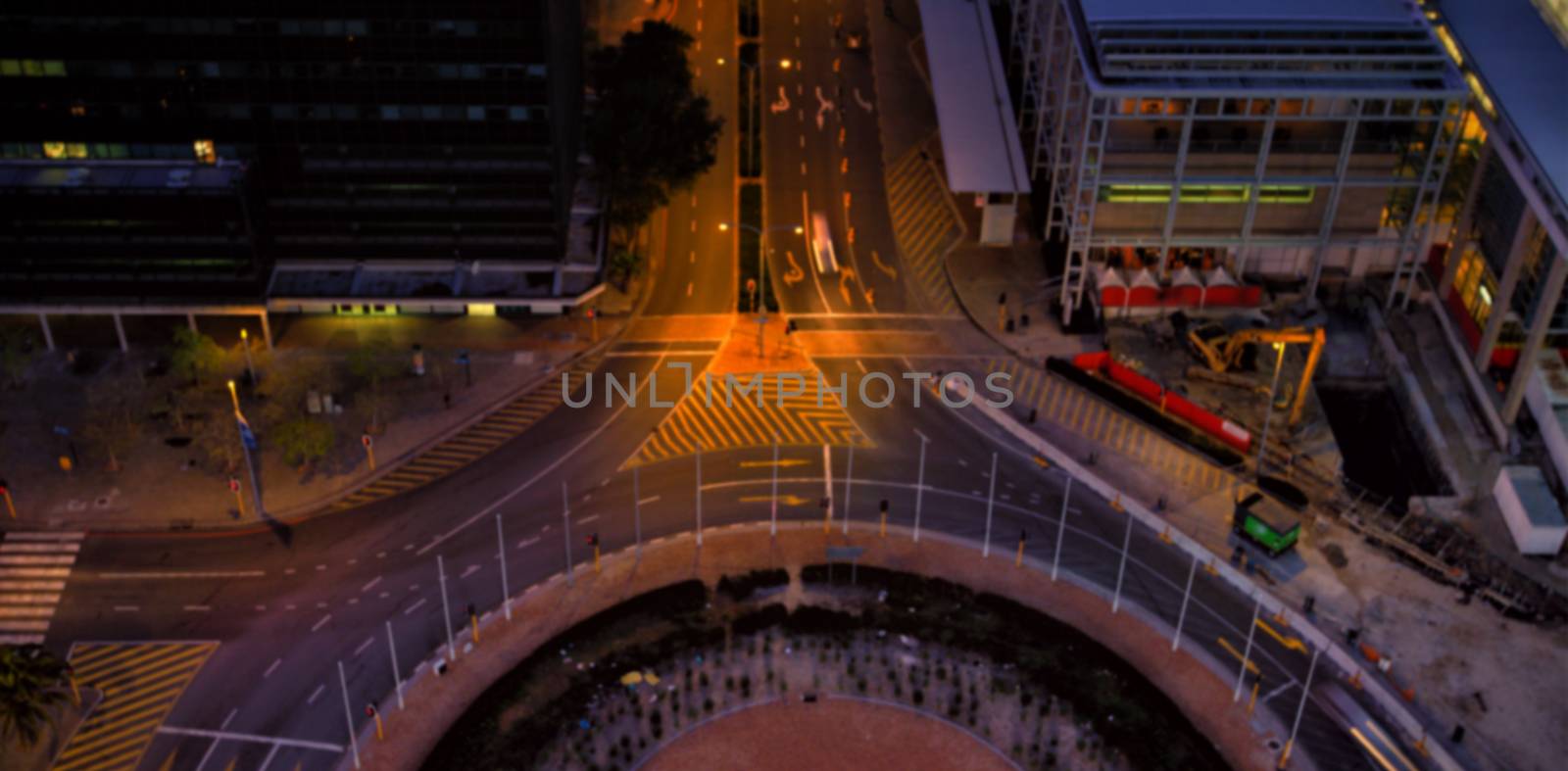 Road in city at night by Wavebreakmedia