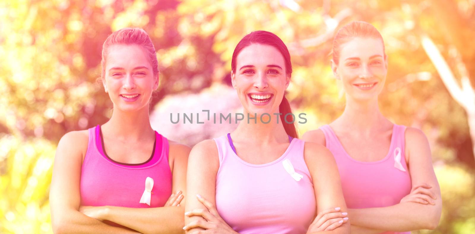 Portrait of young volunteer women smiling in park