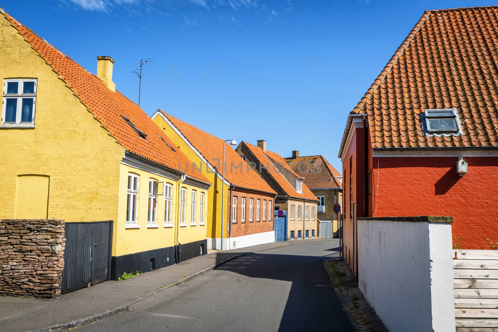 Danish city streets with colorful buildings by Sportactive