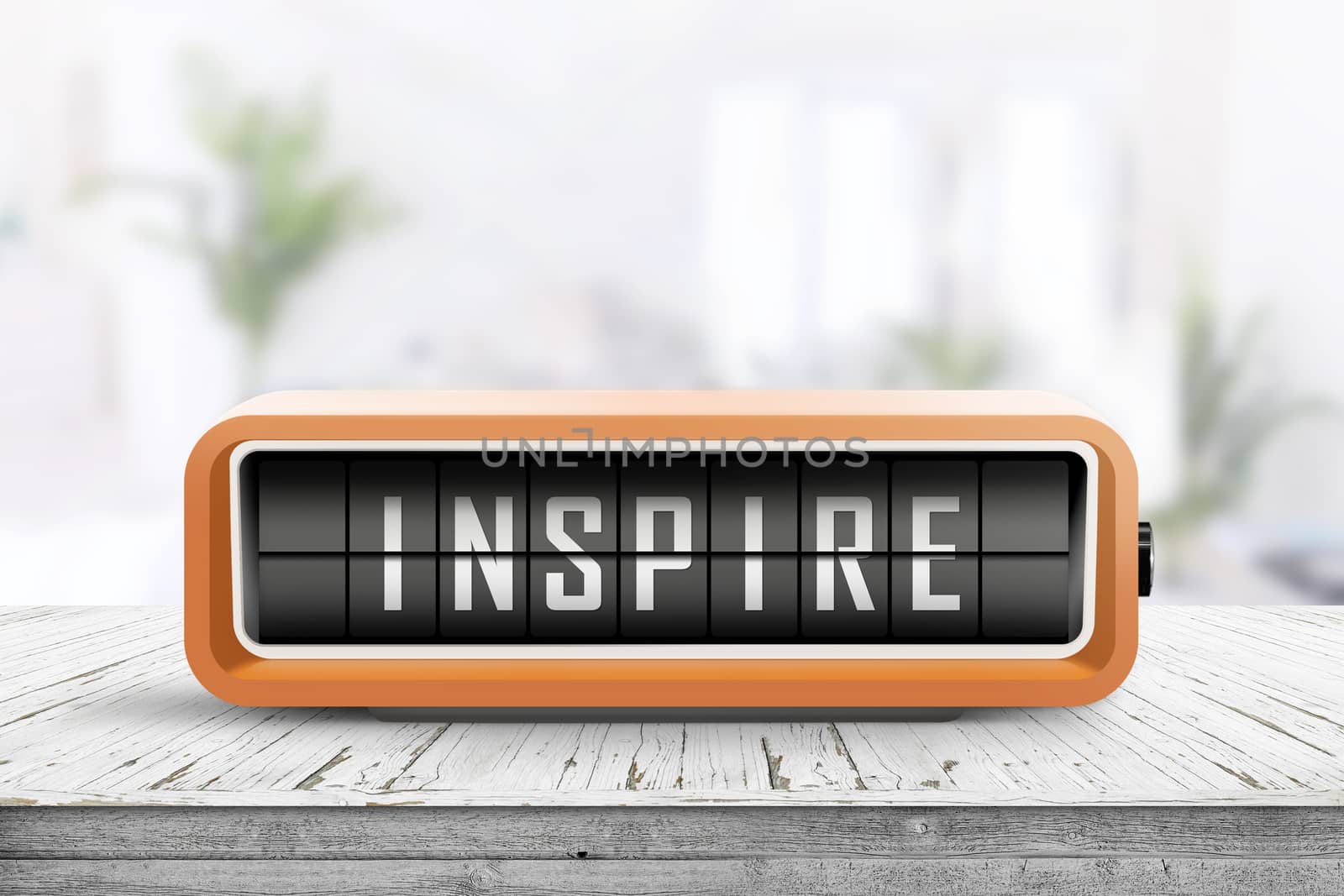 Inspire message on a retro alarm device by Sportactive