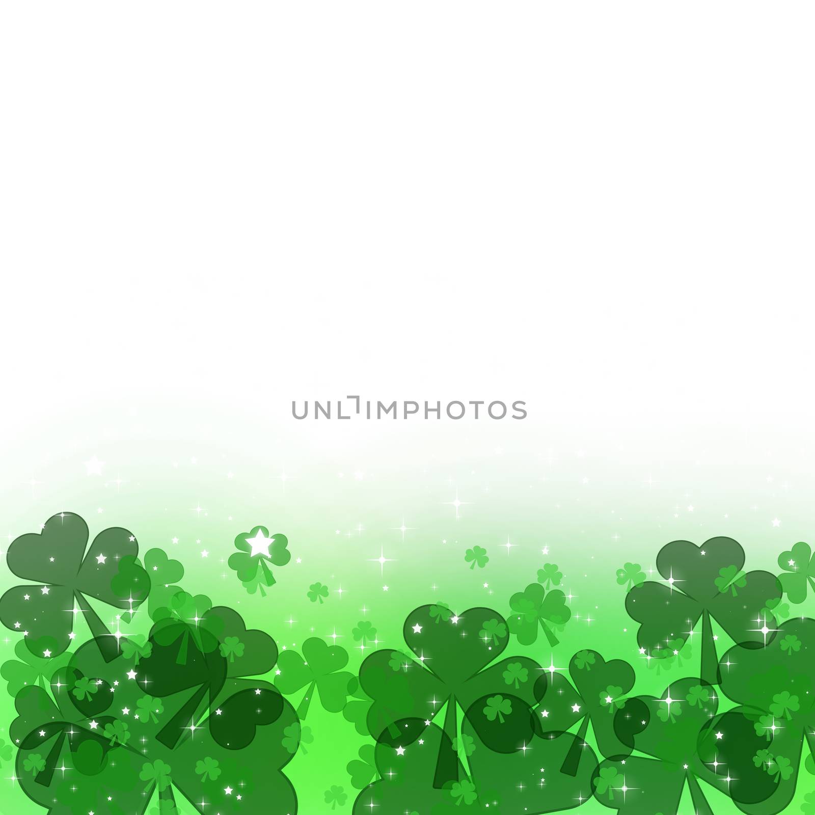 Digital composite of Patricks day wallpaper