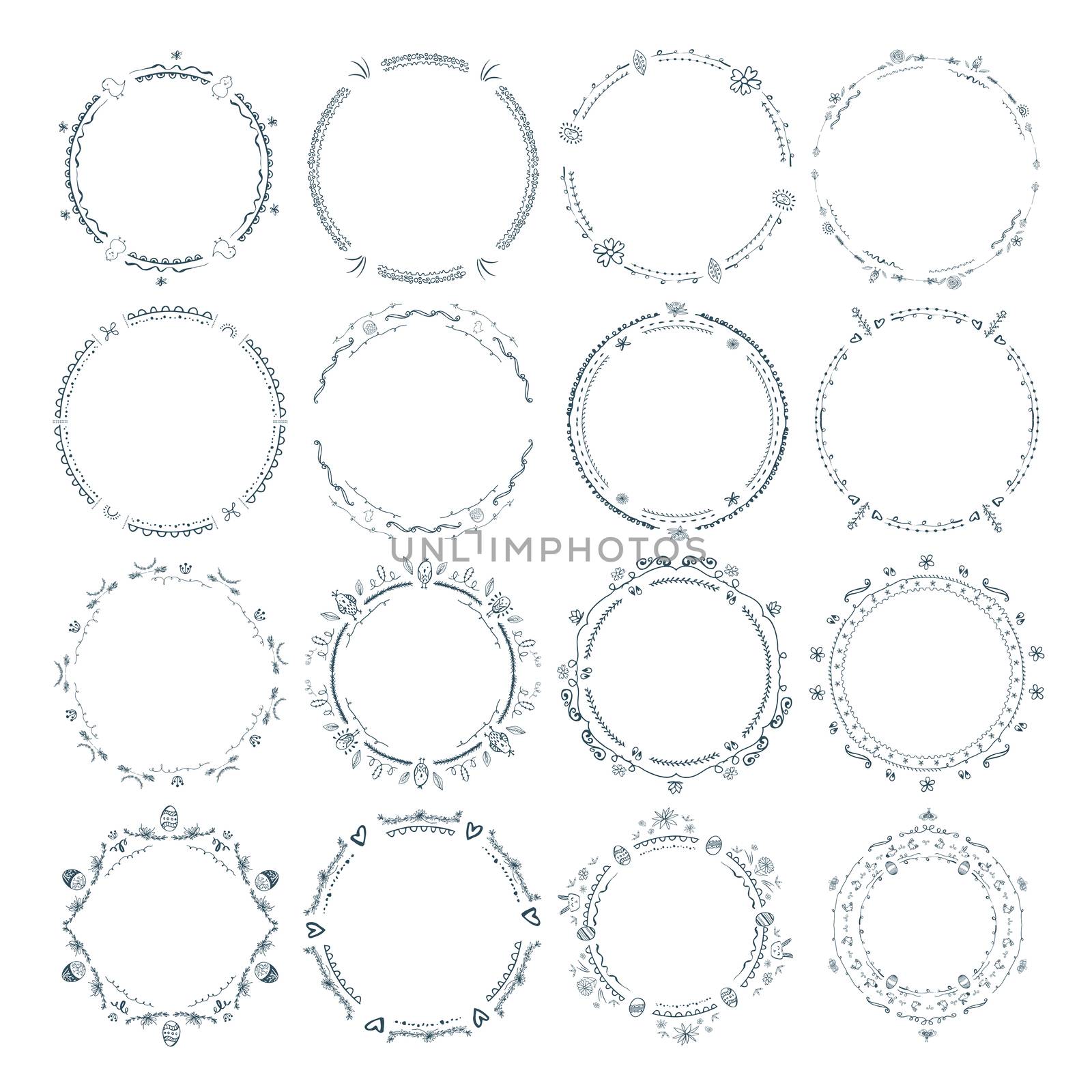 Vector icon of frames against white background