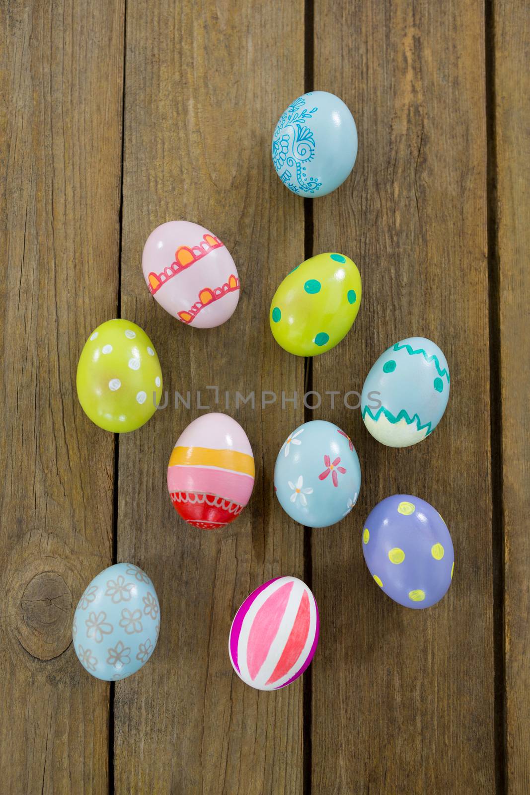 Multicolored Easter eggs by Wavebreakmedia