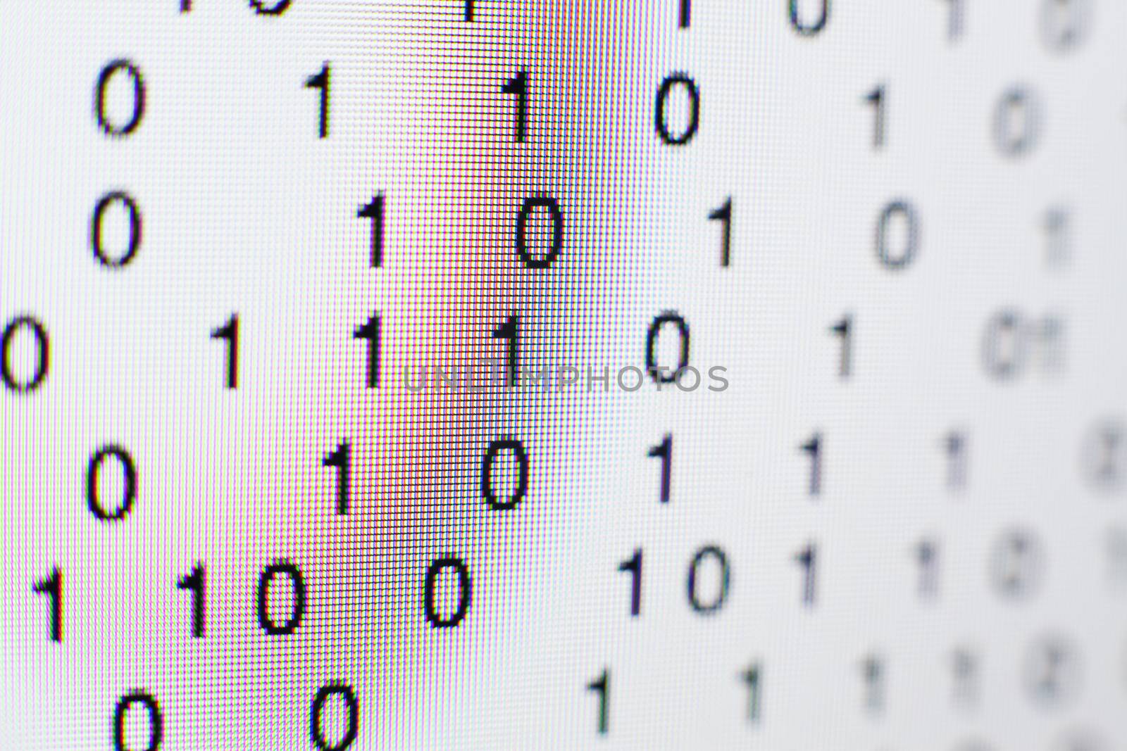 Binary code on a computer screen by conceptualmotion