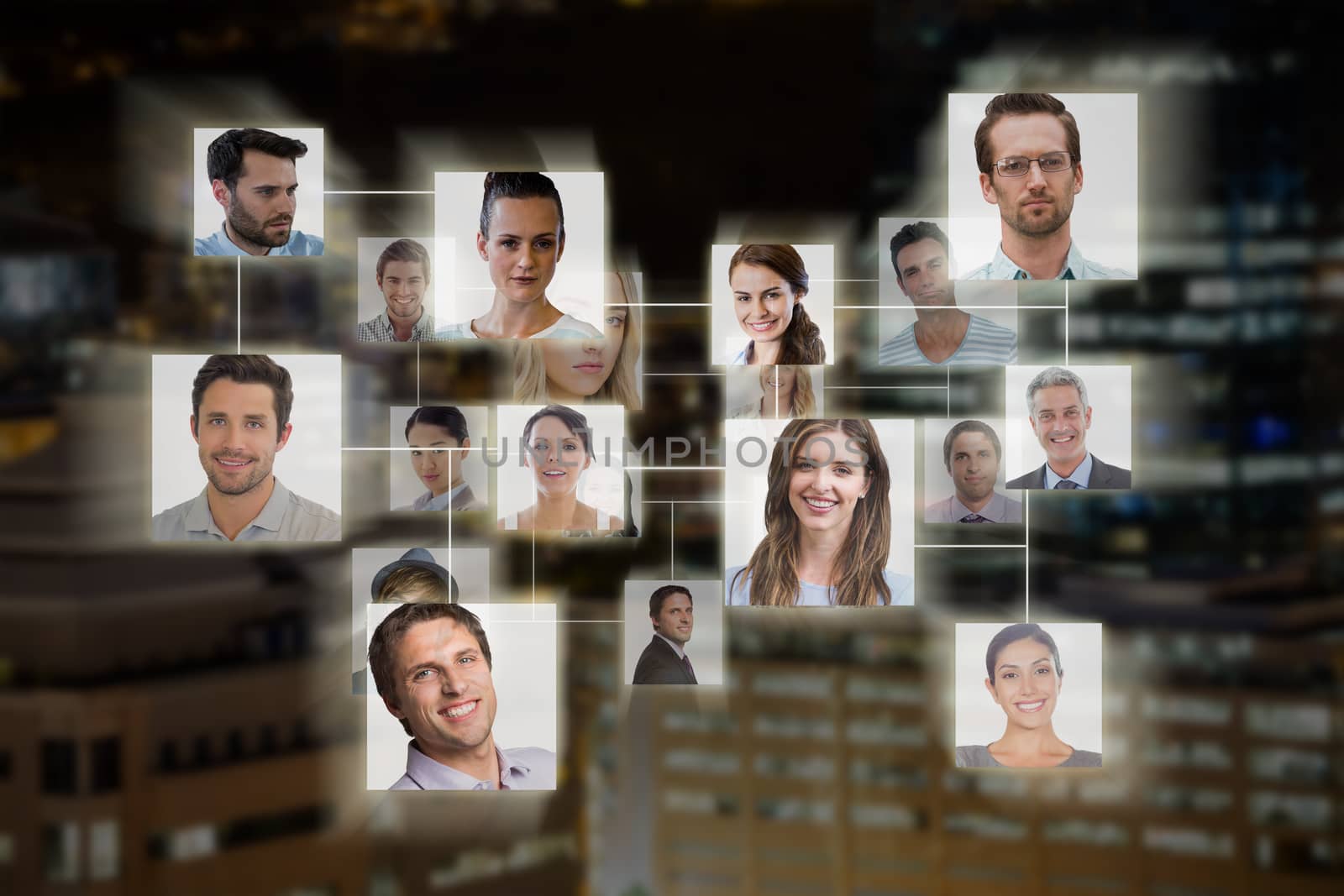 Composite image of connection between people by Wavebreakmedia