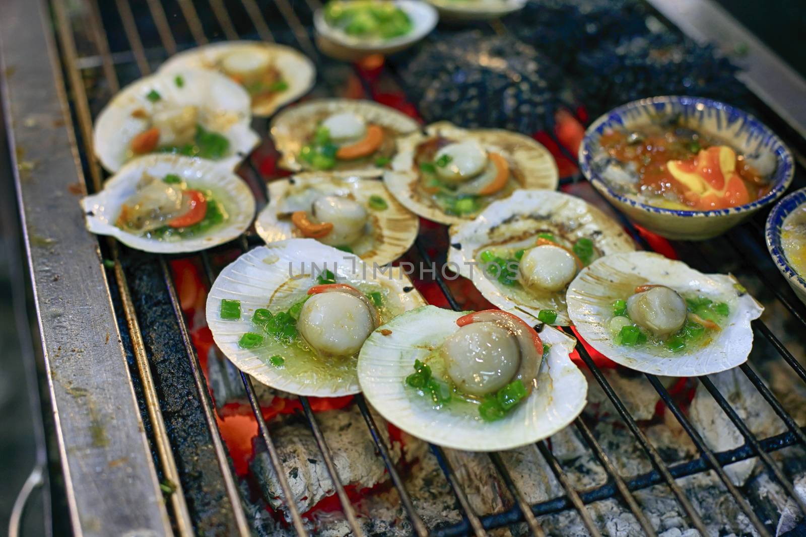 Scallops, commonly known as scallops by friday