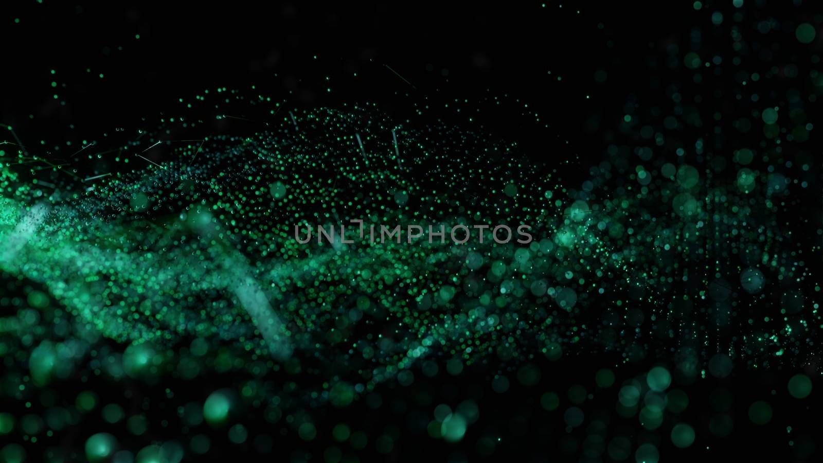 Plexus of abstract glow dots by cherezoff