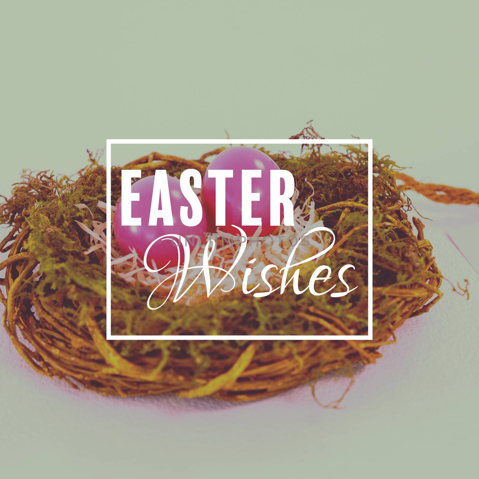 Composite image of easter greeting by Wavebreakmedia