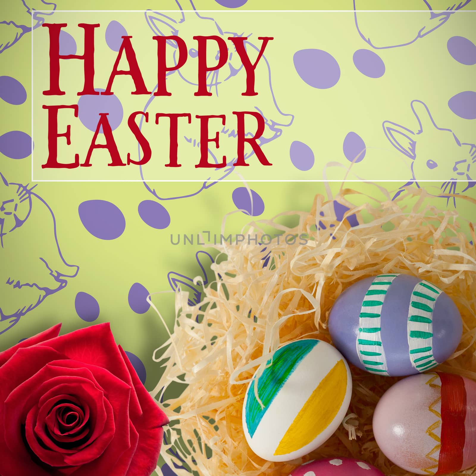 Composite image of easter greeting by Wavebreakmedia