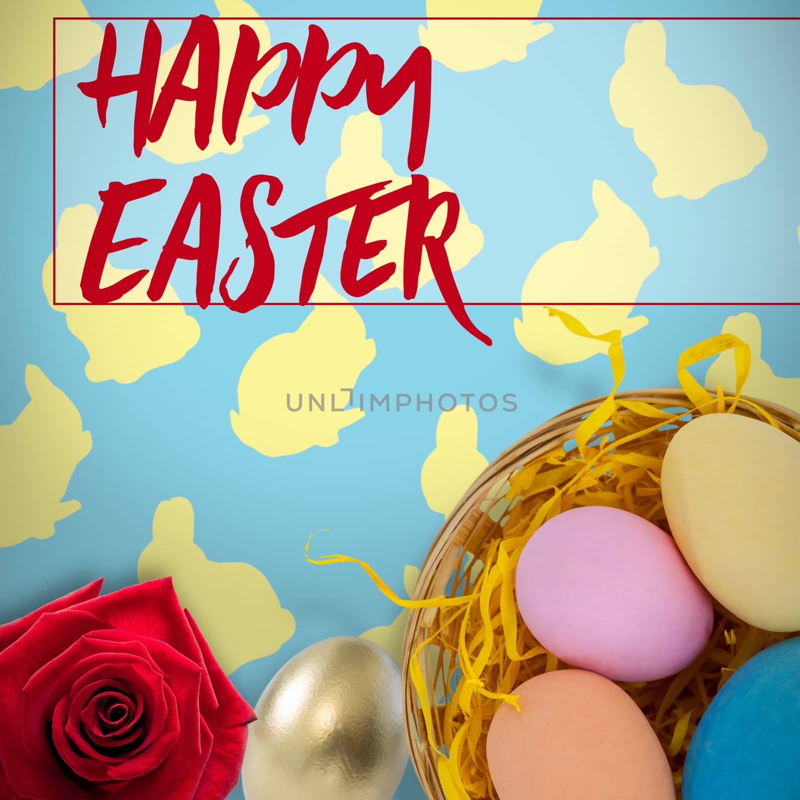 Composite image of easter greeting by Wavebreakmedia