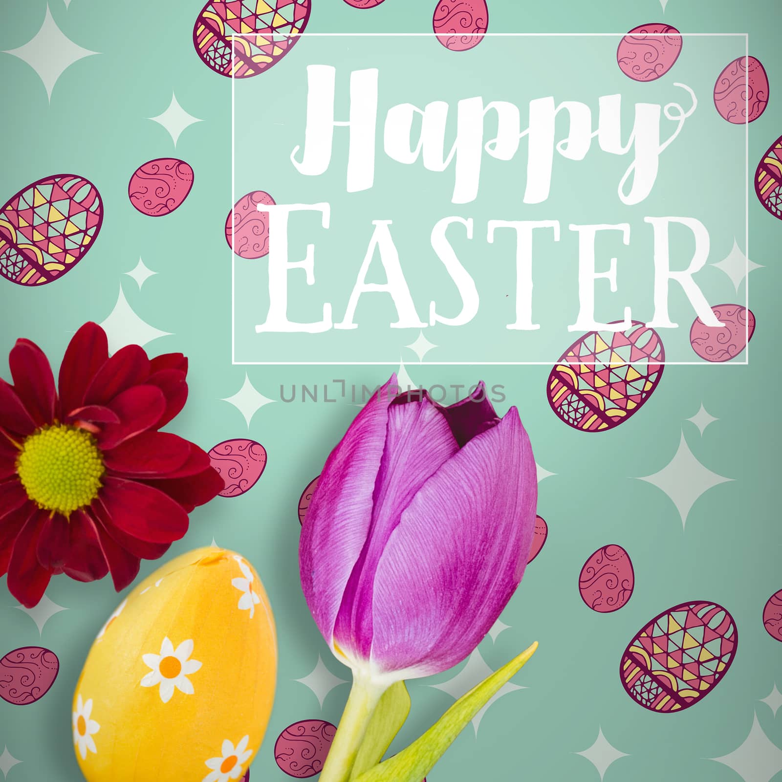 Composite image of easter greeting by Wavebreakmedia