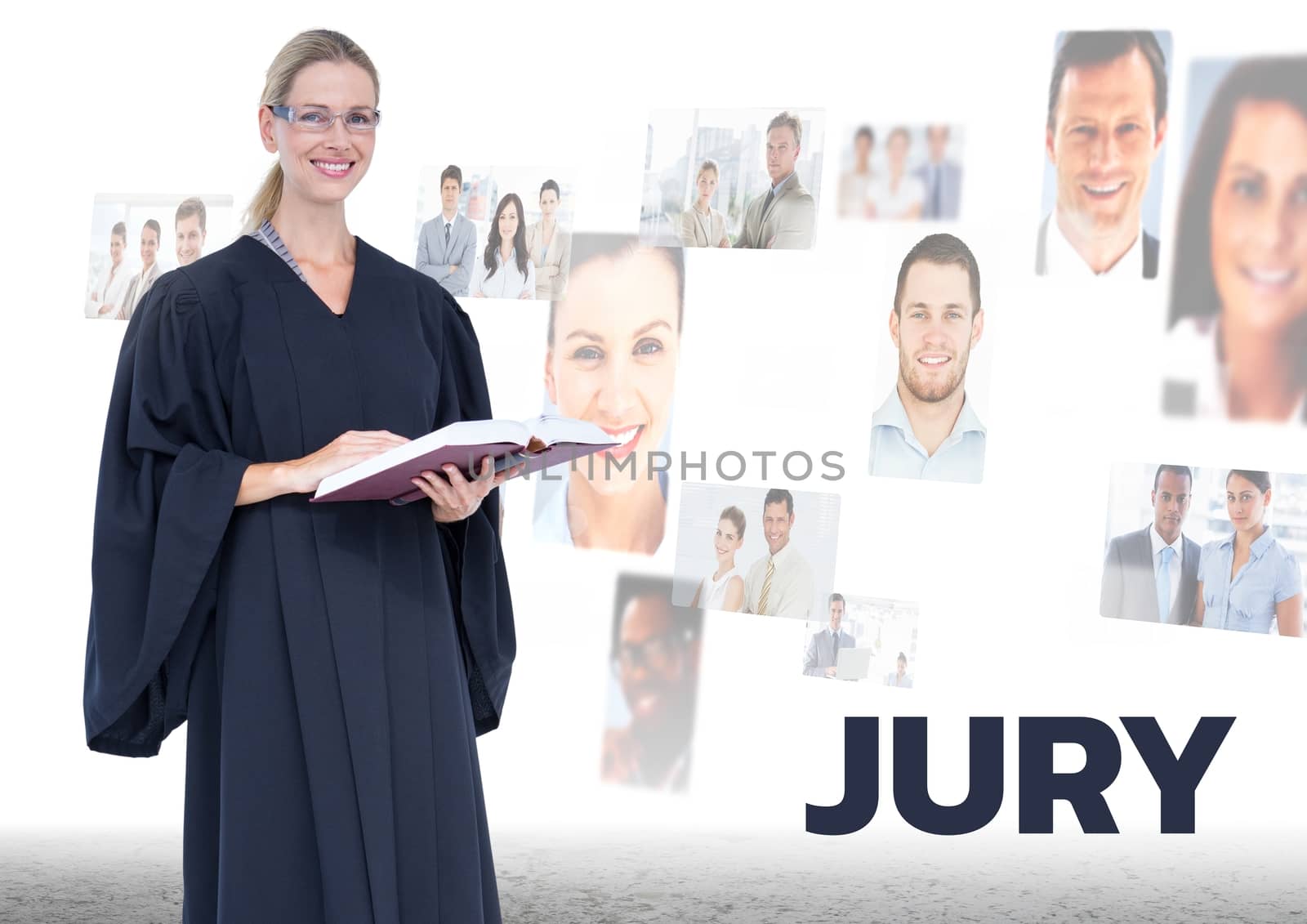 Judge in front of Jury people by Wavebreakmedia