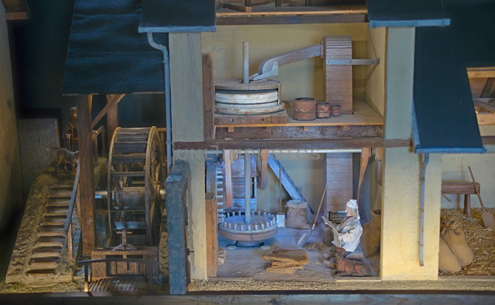 Small scale representation of a work in an old mill by sheriffkule