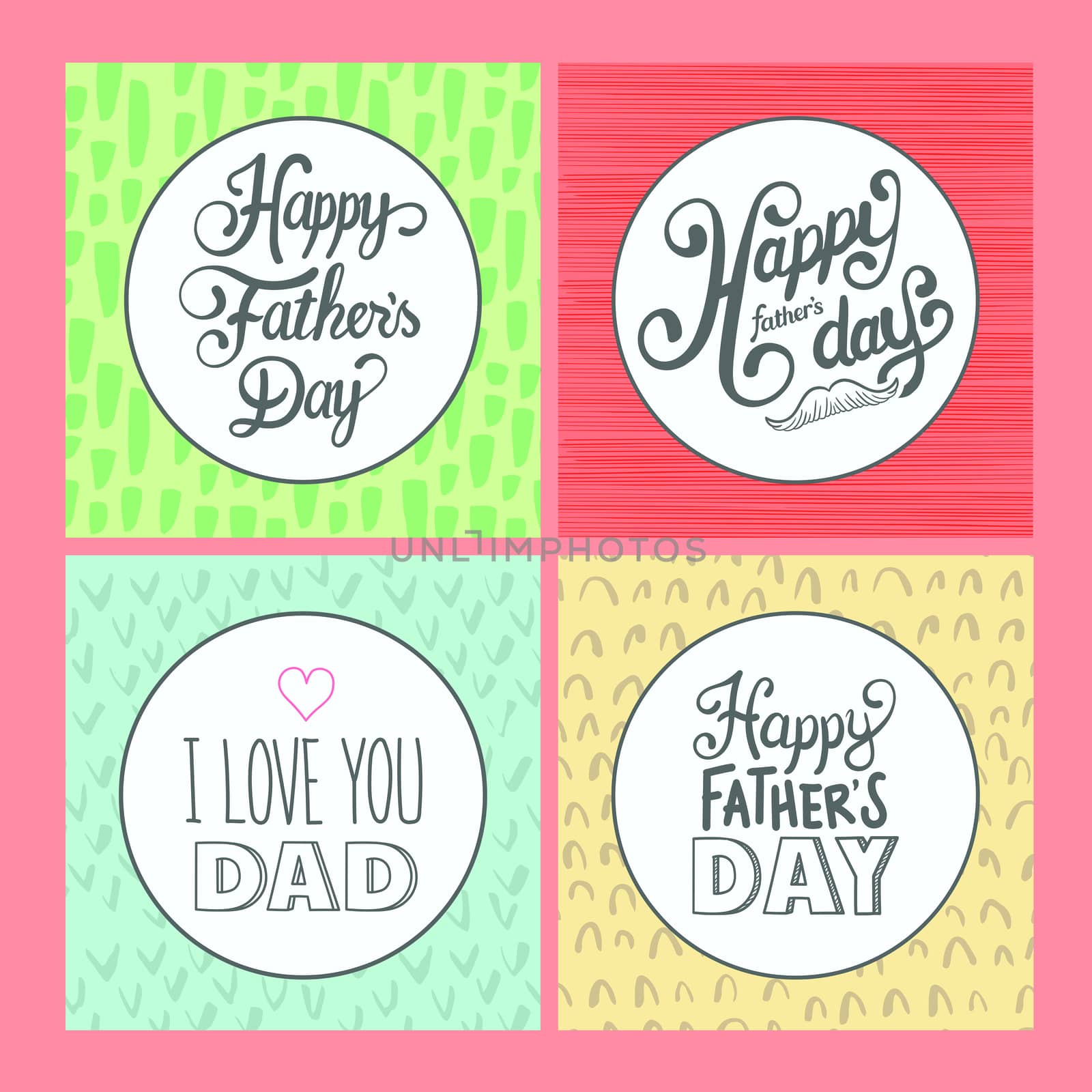 Greeting card with fathers day message by Wavebreakmedia