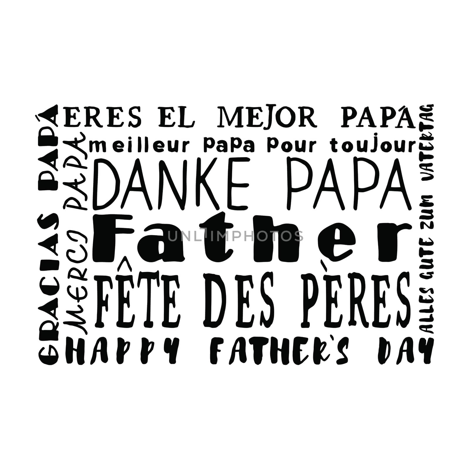 Greeting card with fathers day message by Wavebreakmedia