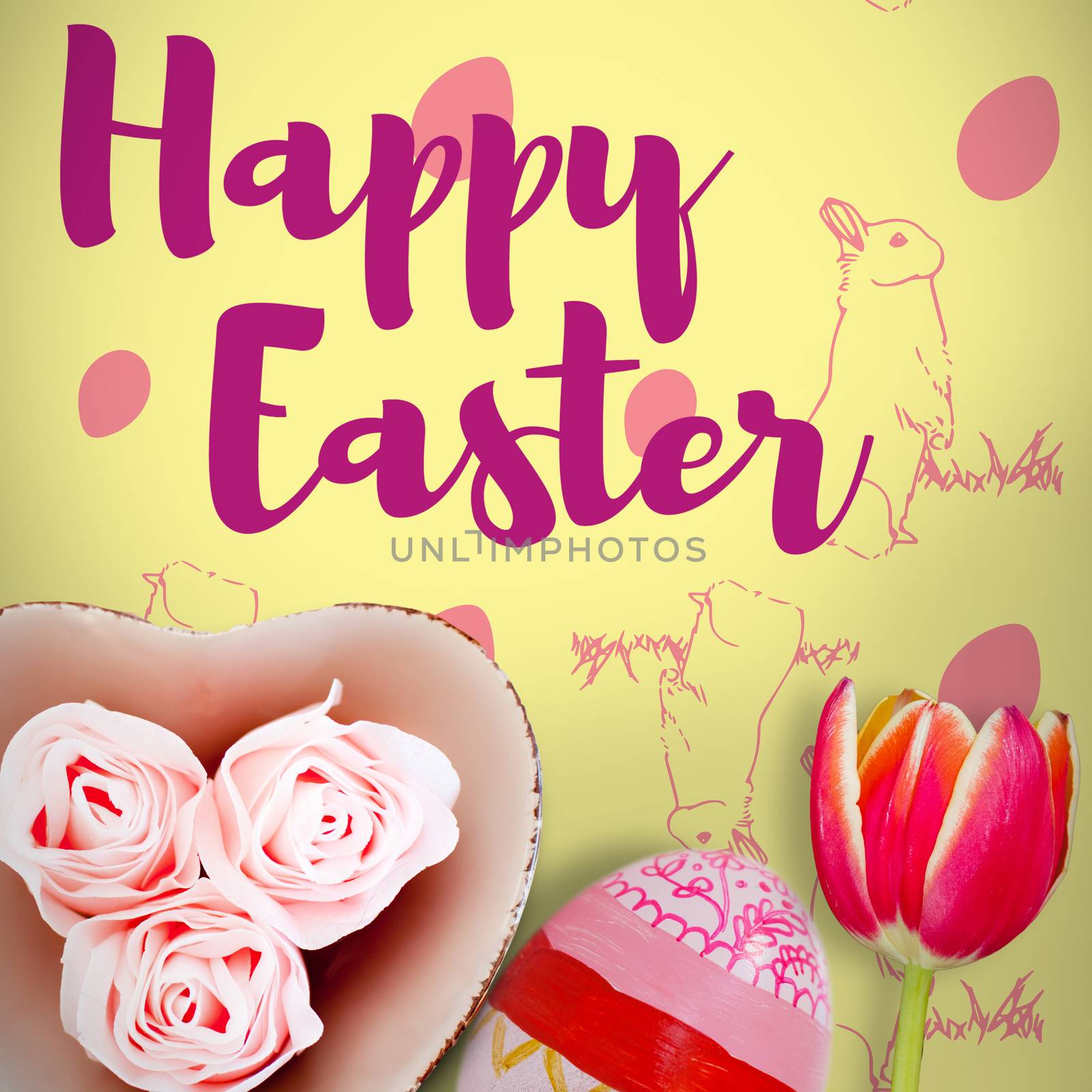 Composite image of easter greeting by Wavebreakmedia