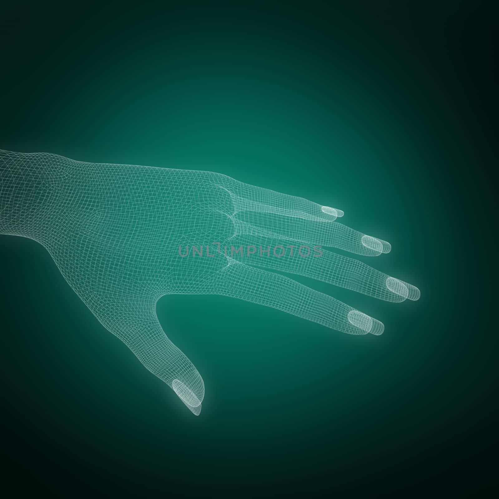 Composite image of 3d illustration image of white human hand  by Wavebreakmedia