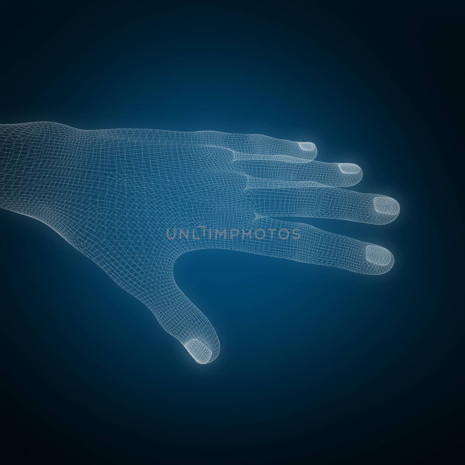 Composite image of 3d illustration of hand  by Wavebreakmedia