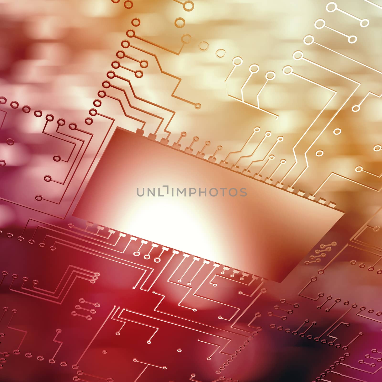 Composite image of digitally generated image of circuit board by Wavebreakmedia