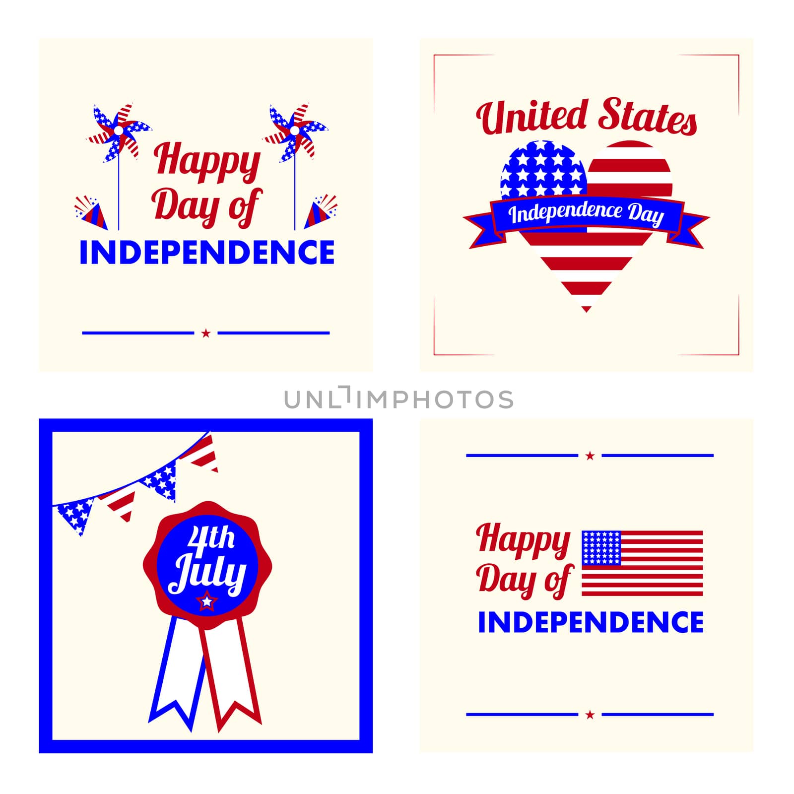 Card with happy independence day text by Wavebreakmedia