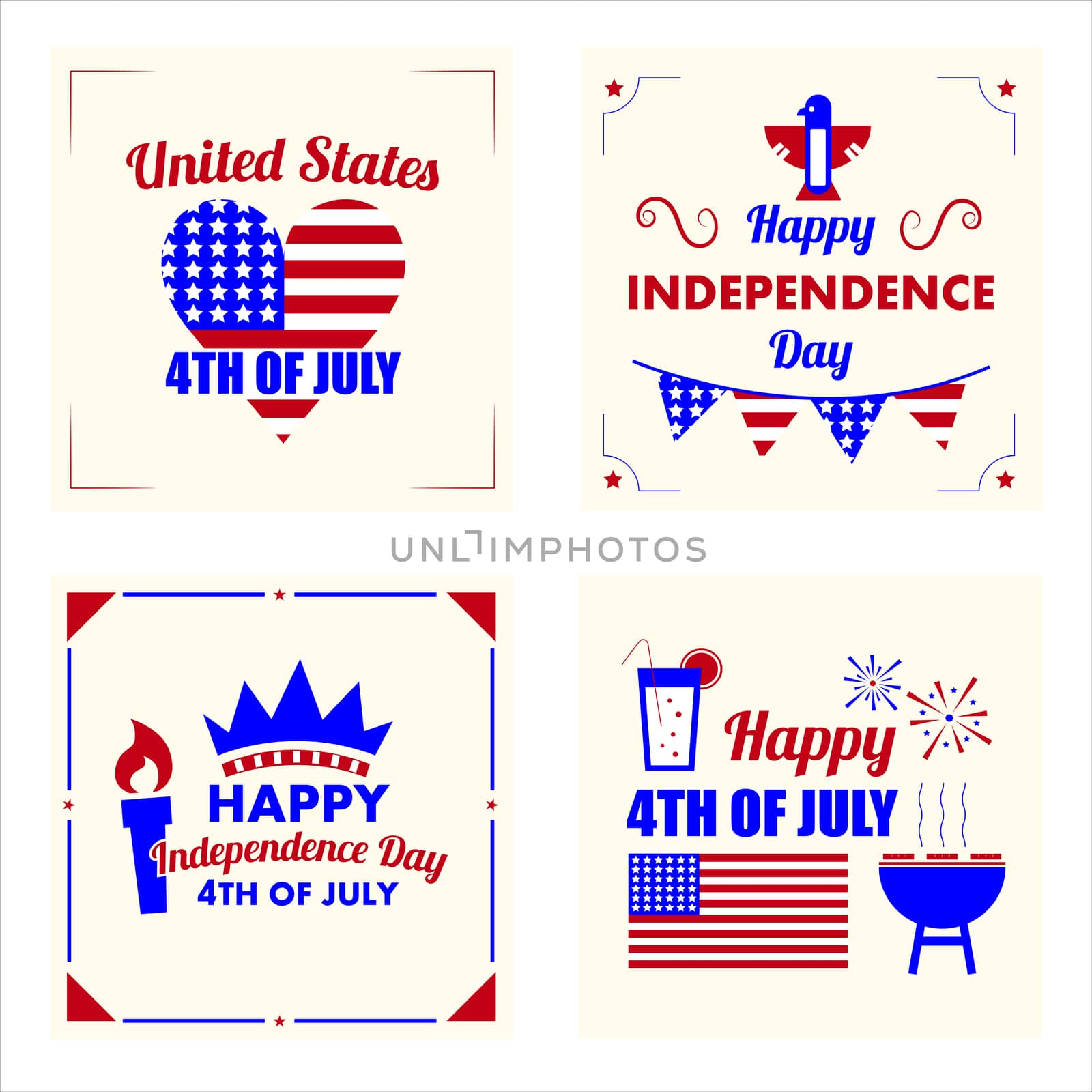 Card with happy independence day text by Wavebreakmedia