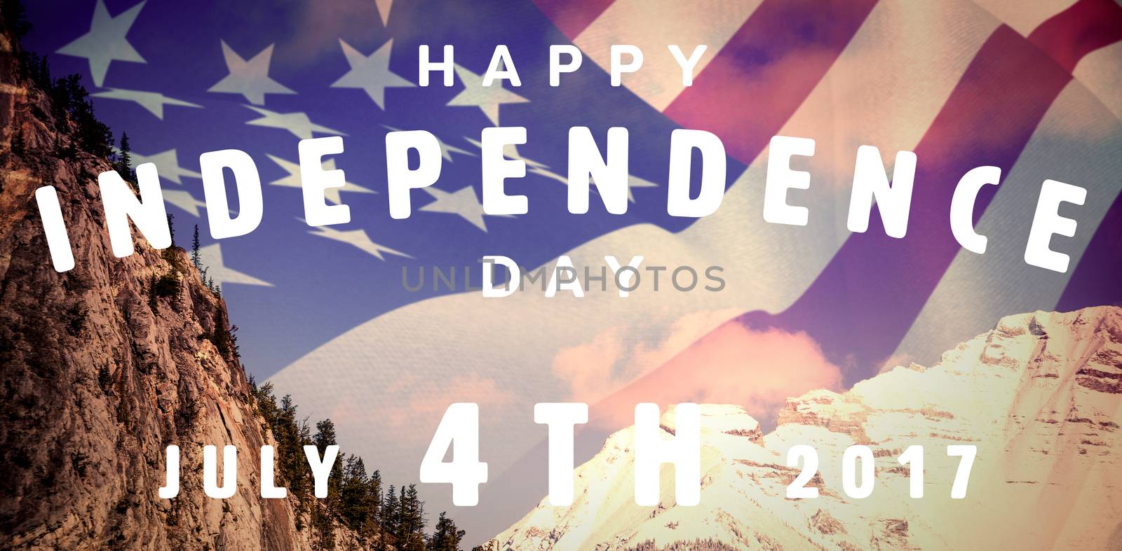 Composite image of happy 4th of july text on white background by Wavebreakmedia