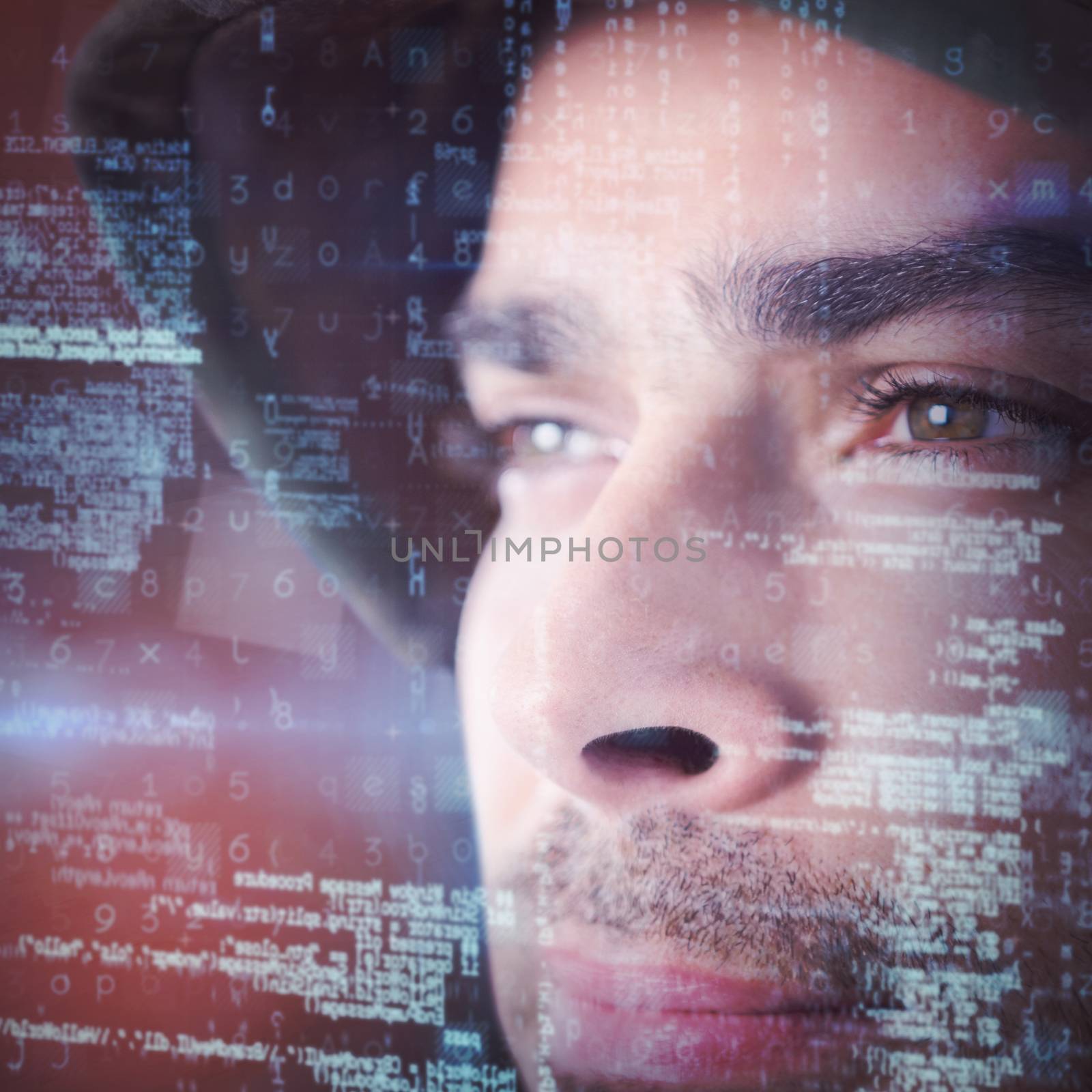 Composite image of close up of thoughtful soldier by Wavebreakmedia