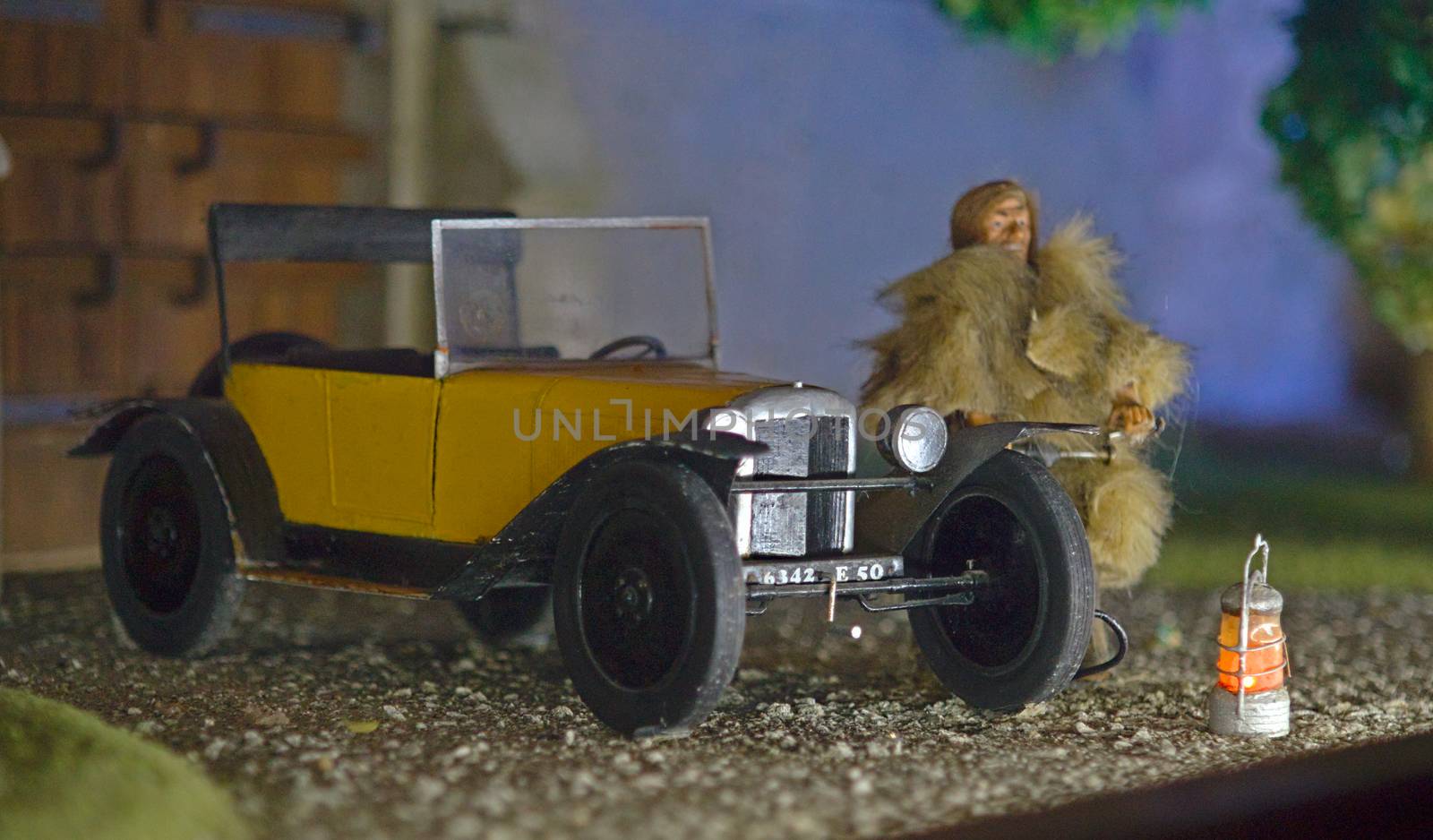 Small scale model of an vintage car by sheriffkule