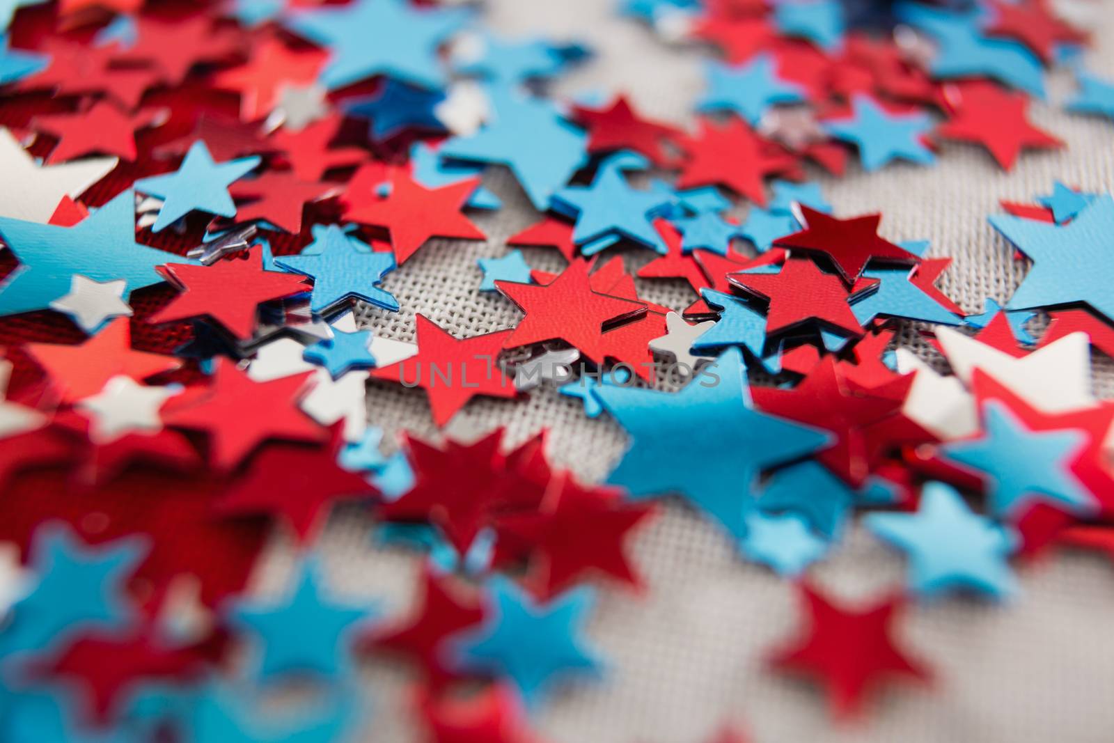 Close-up of star shape decoration with 4th july theme
