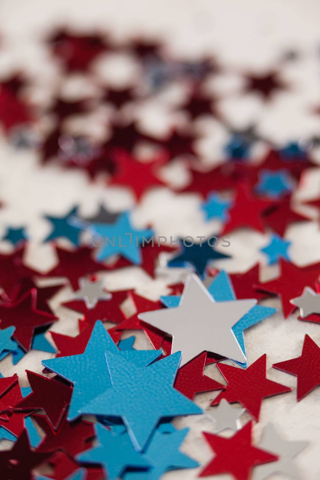 Star shape decoration on white textile by Wavebreakmedia