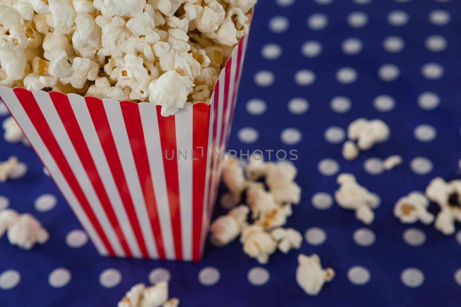 Close-up of popcorn with 4th july theme by Wavebreakmedia