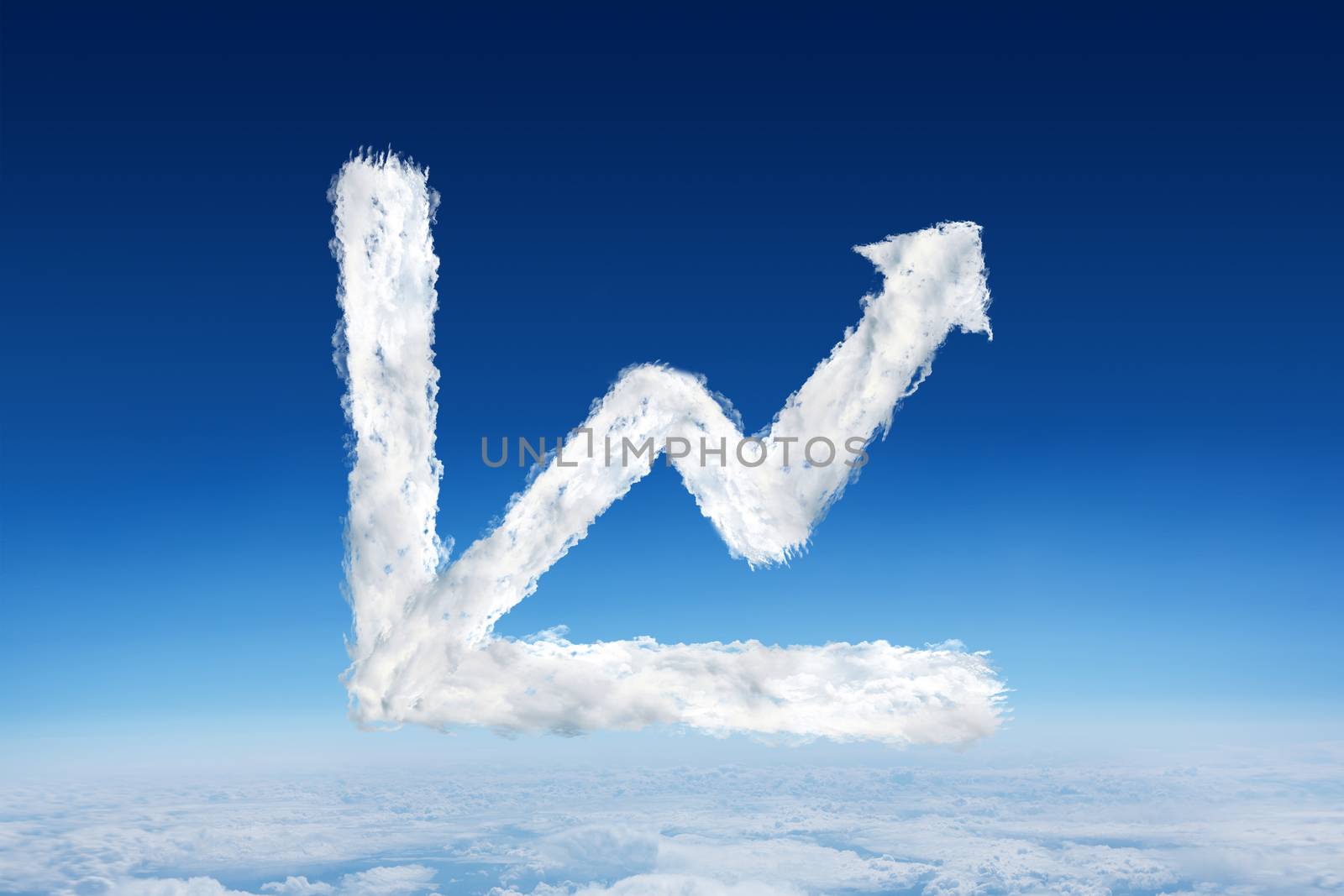 Composite image of cloud graph by Wavebreakmedia