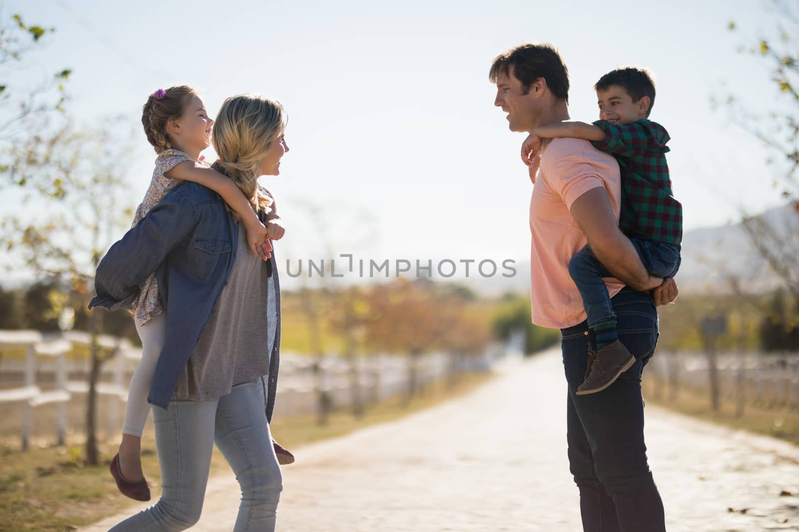 Family enjoying together in the park by Wavebreakmedia