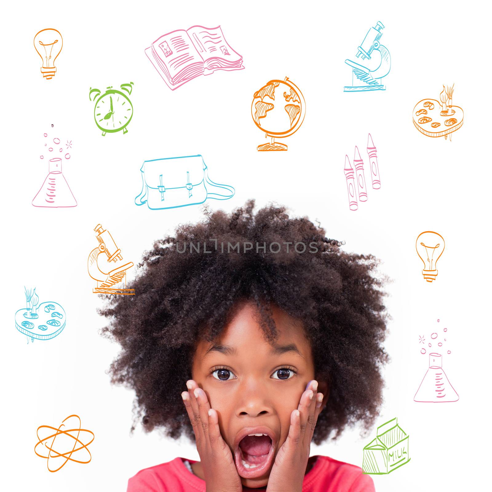 Composite image of school subjects doodles by Wavebreakmedia