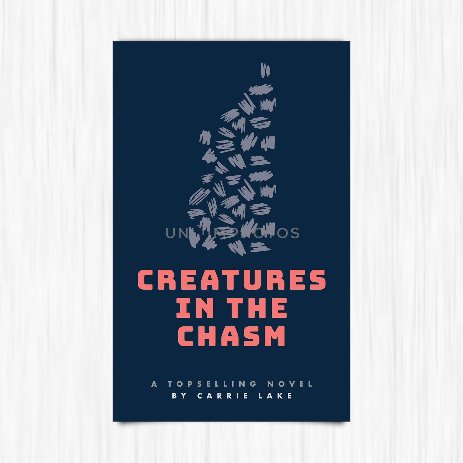 Vector of novel cover with creatures in the chasm text by Wavebreakmedia