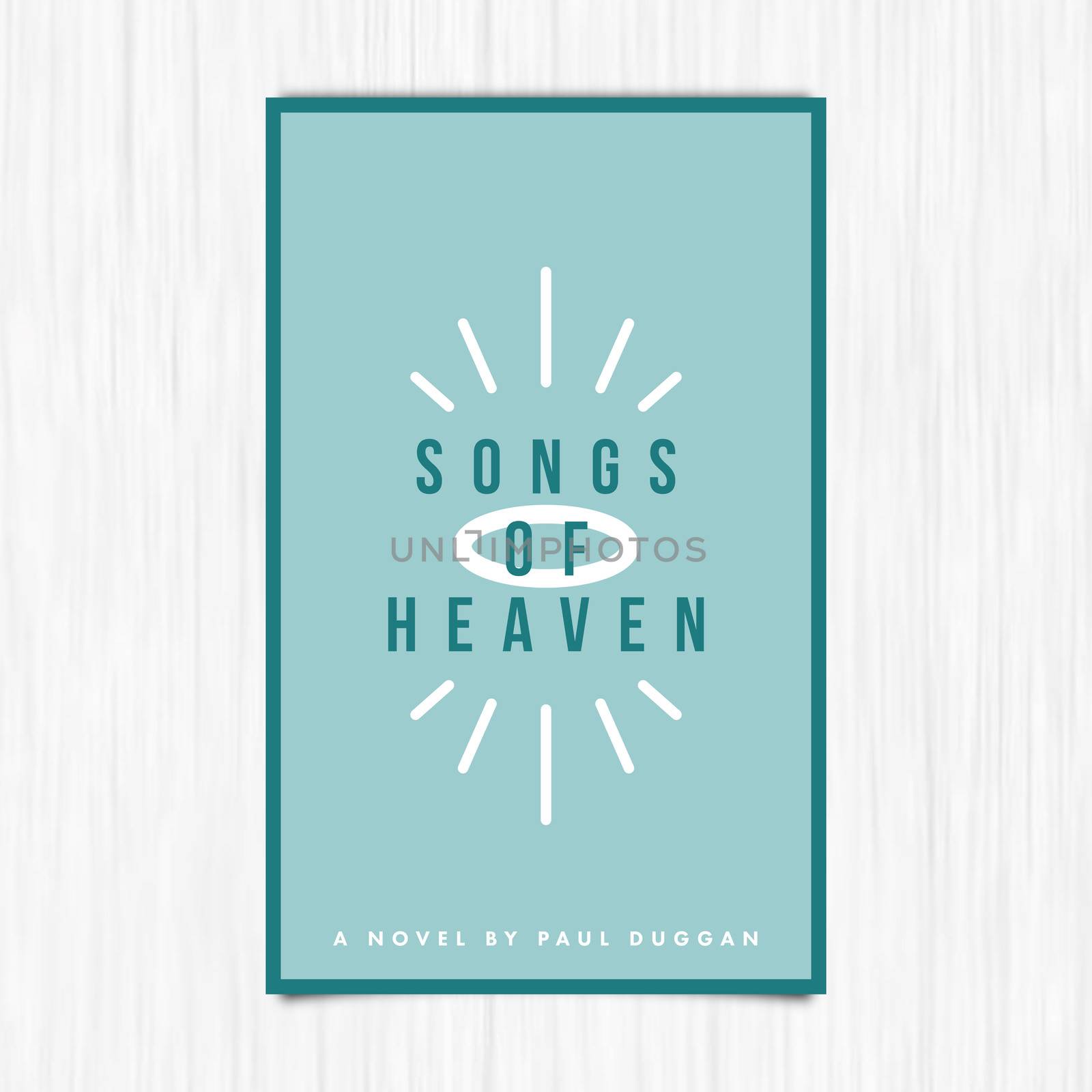 Vector of novel cover with songs of heaven text by Wavebreakmedia