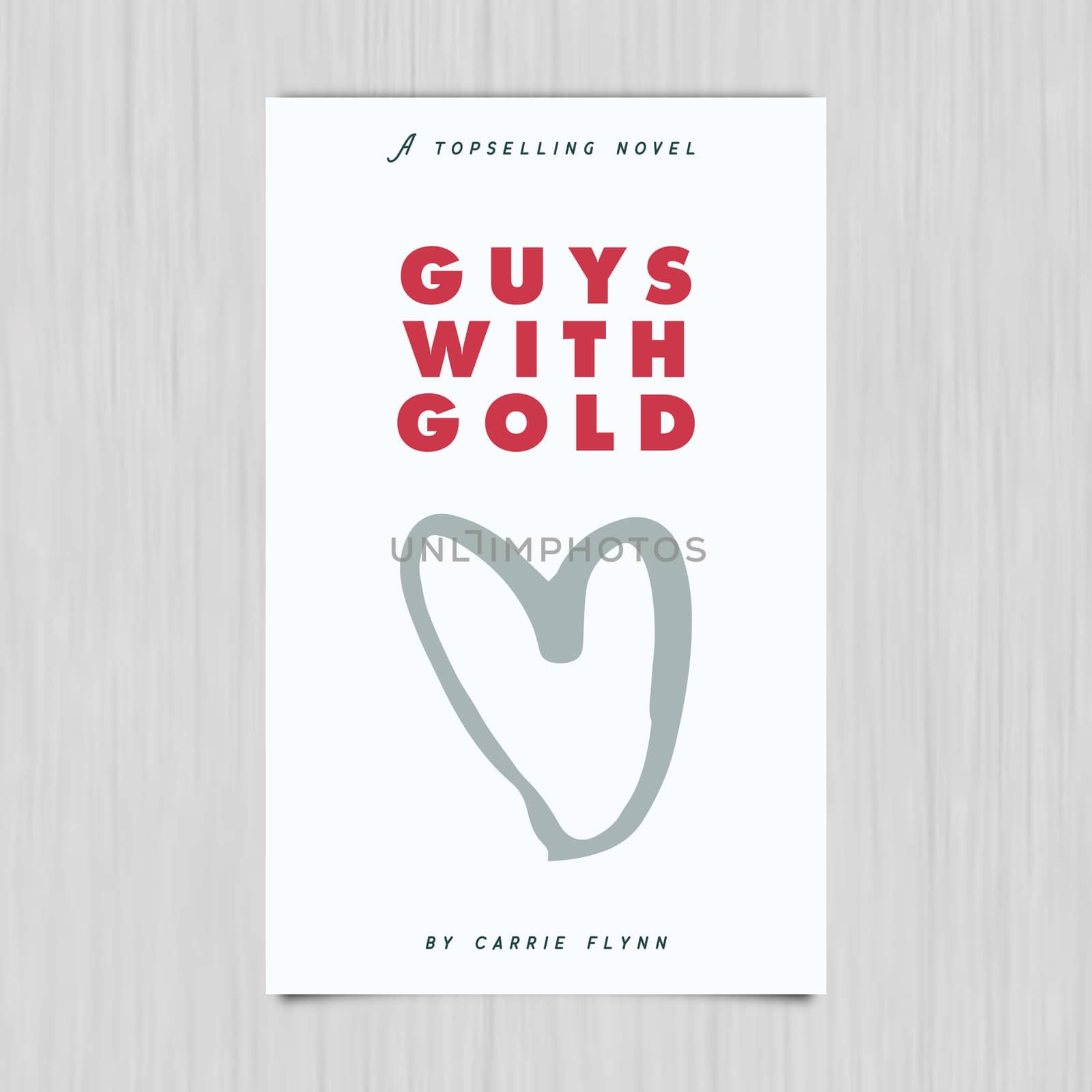 Vector of novel cover with guys with gold text by Wavebreakmedia