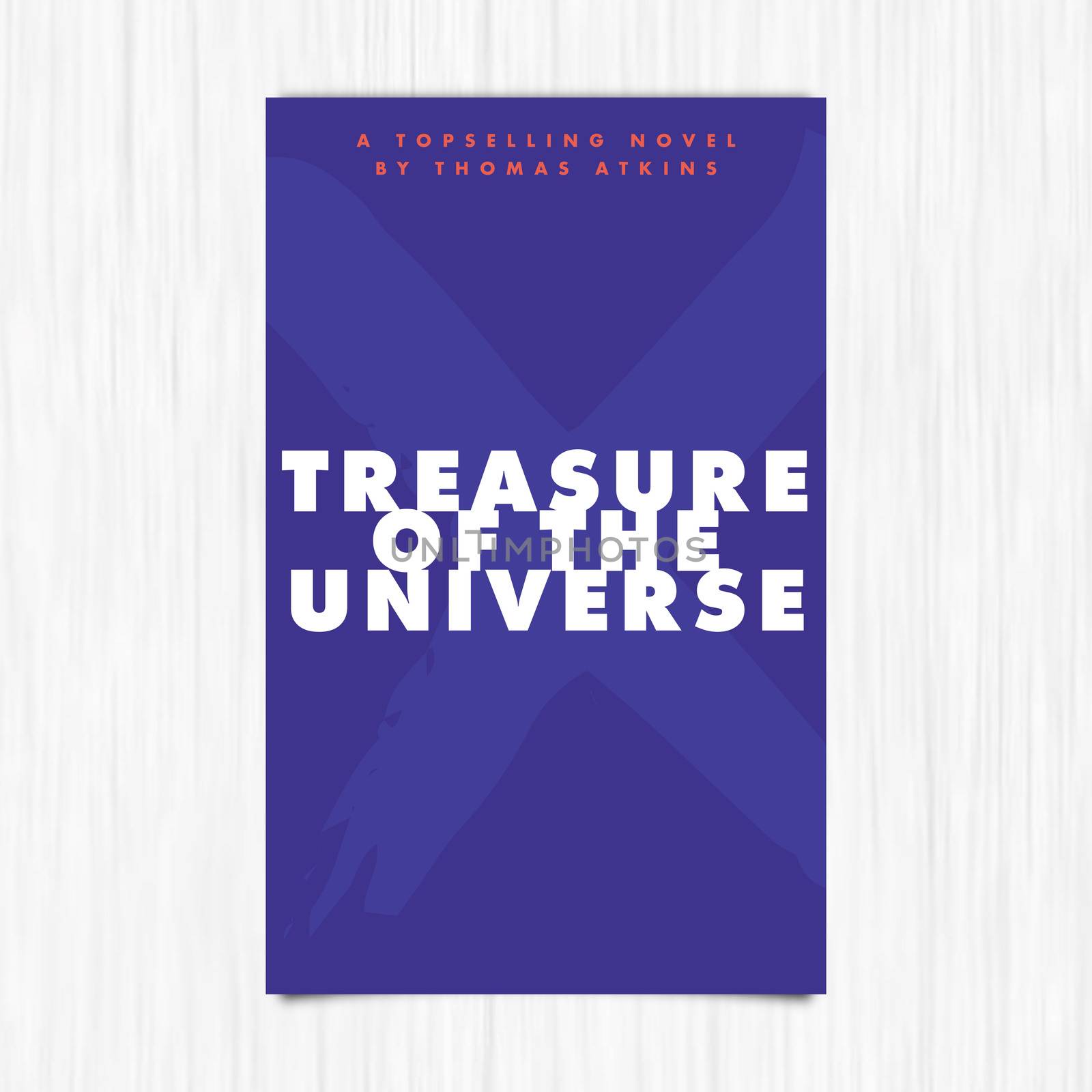 Vector of novel cover with treasure of the universe text by Wavebreakmedia